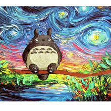 Painting By Numbers DIY Dropshipping 50x65 60x75cm Rotate the Fat Cat Animal Handmade For Living Room Wall Decor Oil Painting 2024 - buy cheap