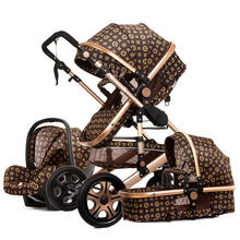 High Landscape Baby Stroller 3 in 1 With Car Seat Luxury Travel Pram Carriage Baby Car Seat and Stroller for Newborn Trolley 2024 - buy cheap