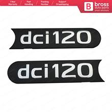 Bross Auto Parts BSP566 2 Pieces Black Chrome dci120 Badge Monogram Emblem Left Right 8200252122  for Renault Master MK2 97-2010 2024 - buy cheap