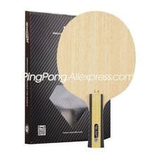 Lâmina de tênis de mesa sword la, lâmina original de 5 camadas de madeira, leve, allround, para iniciantes), raquete de ping pong 2024 - compre barato