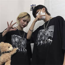 Korean T-shirt Women Summer O-neck T-shirt Devil Harajuku Funny T-shirt Short Sleeve Hip Hop Tops Cool Boyfriend T Shirts Men 2024 - buy cheap