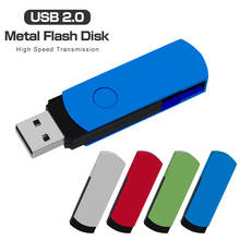custom logo Waterproof USB Flash Drive Swivel Pen Drive 4GB 8GB 16GB Usb Sticks 32GB 64GB metal Pendrive usb 2.0 Flash Drive 2024 - buy cheap