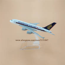 Air Singapore Airlines Airbus 380 A380 Airways Airplane Model Alloy Metal Model Plane Diecast Aircraft  16cm Gift 2024 - buy cheap