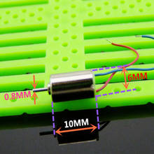 Миниатюрный Электрический мотор с полым ротором 610, постоянный ток 1,5-4,5 В, 3 в, 3,7 в, 6 х10 мм, 7500 об/мин, высокоскоростной, с двигателем HM, Радиоуправляемый Дрон, Квадрокоптер 2024 - купить недорого