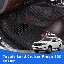 For Toyota Land Cruiser Prado 150 2018 2019 5 Seats Luxury Double Layer Wire Loop Car Floor Mats 3D Carpets Auto Accessories 2024 - buy cheap
