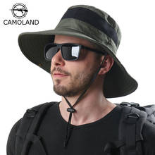 Camoland-chapéu de verão com proteção uv, masculino e feminino, de tecido respirável, com aba larga, para acampamento e caminhada 2024 - compre barato