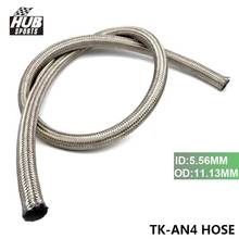 Stainless Steel Braided 1 meter 1000 PSI -4AN AN4 Oil /Fuel Gas Line/Hose TK-AN4 HOSE 2024 - buy cheap