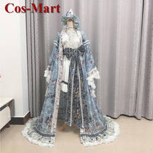 Cos-Mart Touhou Project Saigyouji Yuyuko Cosplay Costume Cool And Refreshing Sense Of Yarn Dress Role Play Clothing Custom-Make 2024 - buy cheap