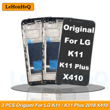 Tela display lcd, para lg k11, k11 plus, k11 plus, x 4 e x410e, 2 peças 2024 - compre barato