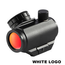 Mira de punto rojo con letras blancas, montura de riel de 20mm, 3MOA HD, colimador negro mate, francotirador, caza, novedad, 1x20 2024 - compra barato