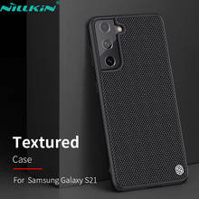 NILLKIN-funda para Samsung S21, carcasa texturizada de fibra de nailon, antideslizante, de lujo, para negocios, funda trasera esmerilada para Galaxy S21 + Plus Ultra 2024 - compra barato