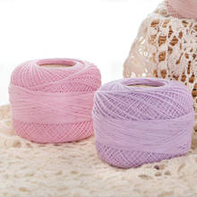 8# Lace Yarn 100% Cotton Crochet Embroidery Hand-Knitted baby Silk Cord Thin Yarn Knitting Crocheting Combed Sewing Thread 10pcs 2024 - buy cheap