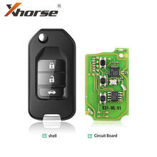 Xhorse XKHO00EN Wired Remote English Universal Remote Key VVDI2 for Honda Type 3 Buttons 10pcs/lot 2024 - buy cheap