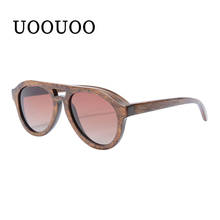 Óculos de sol de madeira uoouoo, óculos polarizados vintage para homens e mulheres acessórios óculos de sol feito à mão madeira pesca ciclismo 140 2024 - compre barato