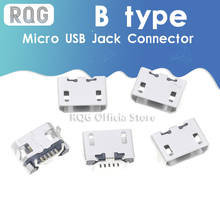 10Pcs Micro USB 5pin B type Female Connector For Mobile Phone Micro USB Jack Connector 5 pin Charging Socket 4-pin DIP 2024 - buy cheap