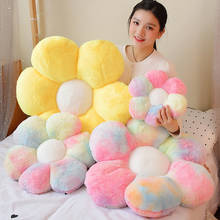 1pc 30/50/65cm Hairy Plant Flower Plush Toys Lovely Colorful Bed Sofa Plush Pillow Rabbit Fur Floor Mat Dolls for Girl Baby 2024 - buy cheap