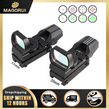 Magorui 11/20 mm Rail Mount Riflescope Hunting Optics Holographic Red Dot Sight Reflex 4 Reticle Tactical Gun Accessories 2024 - buy cheap