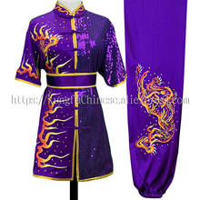 Uniforme chino de Wushu, ropa de Kungfu, traje de artes marciales, ropa taolu, disfraz bordado de tigre para hombre, mujer, niño, niña 2024 - compra barato