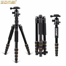 ZOMEI Q666 Portable Professional Lightweight Tripod With Twist Lock Legs Ball Head Travel for Canon Nikon DSLR Camera 2024 - buy cheap