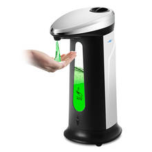 Dispensador automático de jabón líquido para cocina y baño, dispositivo de lavado de manos con Sensor inteligente, sin contacto, 400Ml 2024 - compra barato