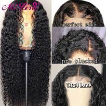 Curly Human Hair Wig Glueless 13x4 Lace Front Wigs For Women Brazilian 30 Inch 4x4 Lace CLosure Human Hair Deep Wave Frontal Wig 2024 - buy cheap