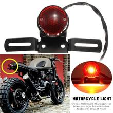 New 12V LED Moto Rear Lights Motorcycle Tail Brake Stop Light Cafe Racer For Chopper Bobber Motorbike Accessories 2024 - buy cheap