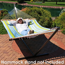 Portable with Pillow Wide Hammock Cotton Swing Hanging Bed Outdoor Garden 3 Sizes Outdoor Furniture 2024 - buy cheap