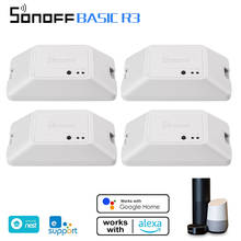 SONOFF-interruptor inteligente R3 con WiFi, dispositivo de encendido/apagado, temporizador, compatible con APP/LAN/Control remoto por voz, modo DIY, funciona con Alexa y Google Home 2024 - compra barato