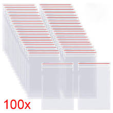 100pcs/pack Self Seal Bags Resealable Package Bags Clear Sealed Plastic Bags Food Storage Package Reclosable Vacuum Fresh Sack 2024 - buy cheap