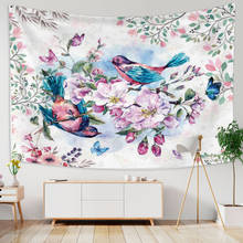 Chinese style Tapestry Flowers and Birds wall hanging Tapestries Home Decor Beach Towel Yoga Mat Picnic Blanket table cloth 2024 - buy cheap