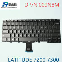 US IND Laptop Keyboard for DELL LATITUDE 5300 5200 5301 7200 7300 7301 series Laptop Keyboard Black 009N8M 2024 - buy cheap