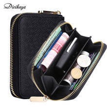 Dicihaya NEW Men Short Wallets PU Leather Purses Nubuck Card Holder Black Wallet Fashion man Small Zipper Wallet With Coin Purse 2024 - buy cheap