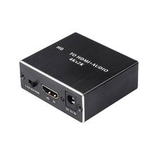 4K X 2K Audio Extractor + Optical TOSLINK SPDIF + 3.5mm Stereo Audio Extractor Converter HDMI-compatible Audio Splitter Latest 2024 - buy cheap