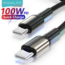 KUULAA 100W USB C to USB Type C Cable USBC PD 5A Fast Charger Cord USB-C Type-c Cable for Samsung S20 MacBook iPad Huawei Xiaomi 2024 - buy cheap