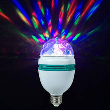 Colorful Auto Rotating Stage Disco Light E27 3W RGB Ampoule Lamp Bulb Party Light Decoation For Home Lighting LED T0W8 2024 - купить недорого