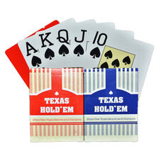 2 компл./лот, классические карты Техасского покера, пластиковые карты с большой машинкой, брикет, игра 2024 - купить недорого