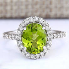 Женское кольцо с кристаллом из циркония, большие овальные кольца с зеленым и синим камнями, ювелирные изделия, обручальное кольцо Z5K246 2024 - купить недорого