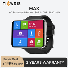 TICWRIS MAX 3 ГБ 32 ГБ умные часы, мужские часы с идентификацией лица и камерой, 2880 мАч, 2,86 "GPS WIFI 4G умные часы с Bluetooth на андроиде телефон с Sim-картой 2024 - купить недорого