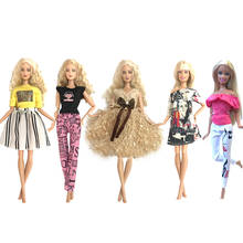 NK одна шт новейшая кукла йога одежда Мода Йога жилет и брюки для Барби аксессуары для куклы ручной работы платья 038 12X DZ 2024 - купить недорого