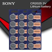 Baterias lítio moeda original SONY, cr2025 3V botão célula bateria para relógio calculadora escala de peso 2024 - compre barato