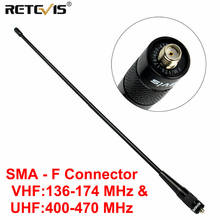 RETEVIS RHD-771 SMA-F Walkie Talkie Antenna VHF UHF Dual Band 144/430Mhz 39cm for Kenwood TYT Baofeng UV 5R BF888S UV-82 Radios 2024 - купить недорого