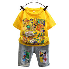 New Summer Baby Clothes Suit Children Fashion Boys Girls Cartoon T-Shirt Shorts 2Pcs/set Toddler Casual Clothing Kids Tracksuit 2024 - buy cheap