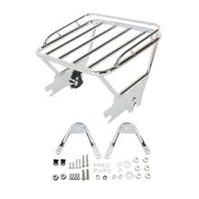 Motorcycle Two Up Luggage Rack & Docking Hardware For Harley Touring Road King Electra Glide FLHX FLTR FLHT 1997-2008 2024 - buy cheap