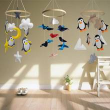 Baby 360 Degree Rotate Crib Bells Mobile Rattles Hanging Toys Baby Rattle Toys Wind Chime Toy Creative Penguin Wall Hanging 2024 - buy cheap