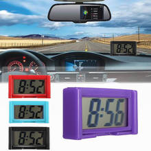 Electronic 4 Colors Auto Home Digital Display Self-Adhesive Large Screen Portable Car Clock 2024 - buy cheap