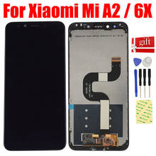 Pantalla LCD de 5,99 "para Xiaomi A2 MI A2, Panel de pantalla táctil, digitalizador, Sensor, marco de montaje 2024 - compra barato
