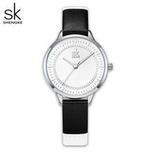 Shengke-Correa de empalme para Mujer, Reloj de pulsera clásico de cuero, sencillo, a la moda 2024 - compra barato
