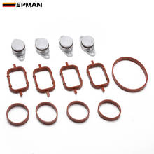 EPMAN 4 x 22mm Aluminium Swirl Flap Removal Repair Kit With Intake Manifold Gasket For BMW 320d 330d 520d 525d 530d TKYD82K 2024 - buy cheap