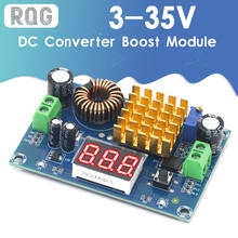 Módulo de impulsionamento 5a, módulo de impulso de fonte de energia módulo de impulso digital display de voltímetro 3-35v para 5v-45v 2024 - compre barato