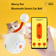 Merry Pet Bluetooth Smart Cat Ball Electric Interactive Toys Colorful LED Light With Small Tail Storage Work  Mihome APP 2024 - buy cheap